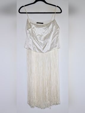 Animale • Fringe White Dress Size 10